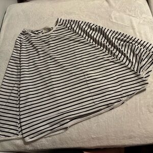 Black and White Striped Dual Purpose Nursing Cover and Car seat cover